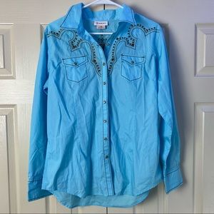ARIAT Willows Fitted Snap Fitted Shirt Size Large